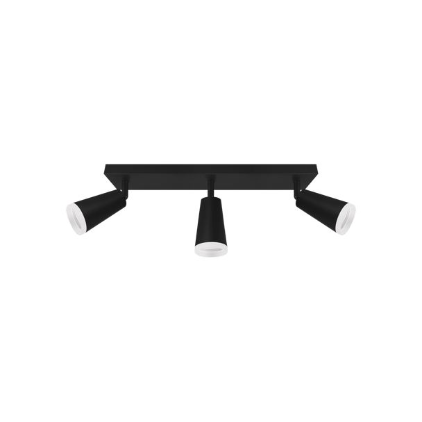 IDEUS 04146 SANA GU10 3L BLACK Oprawa ścienno-sufitowa