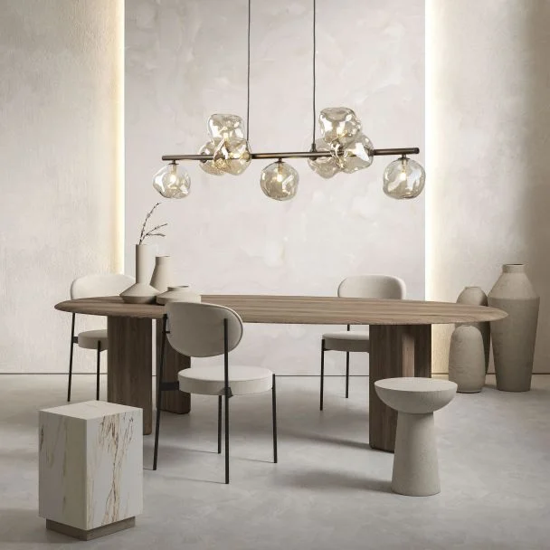 TK-LIGHTING 11037 LAVA BROWN LAMPA WISZĄCA 9XG9