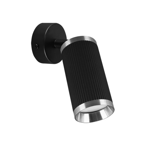 IDEUS 04199 FRIDA SPT GU10 OPRAWA ŚCIENNO-SUFITOWA CZARNY/CHROM