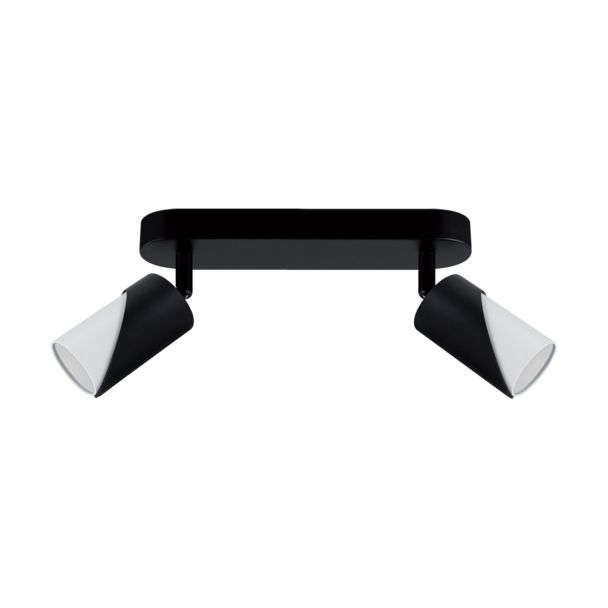 IDEUS 04213 ZEBRA SPT GU10 2L BLACK/WHITE Oprawa ścienno-sufitowa