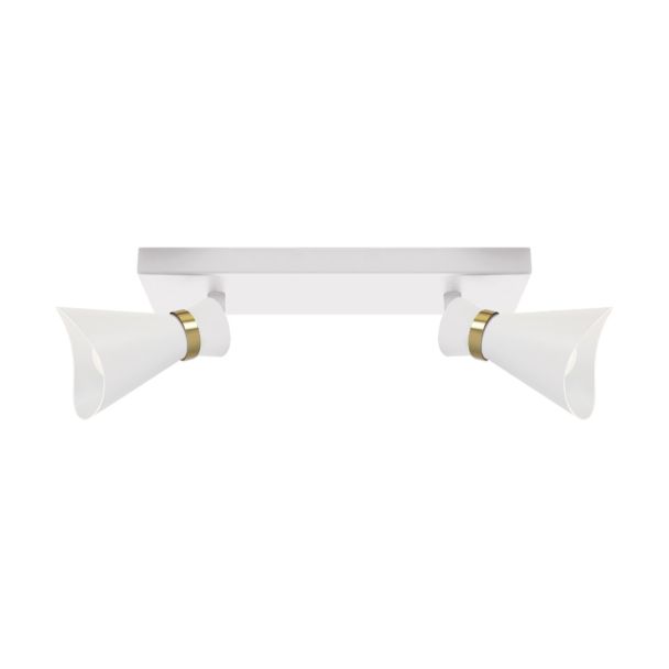 IDEUS 04220 LORETA SPT E14 2L WHITE/GOLDEN Oprawa ścienno-sufitowa