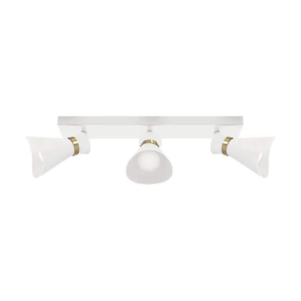 IDEUS 04222 LORETA SPT E14 3L WHITE/GOLDEN Oprawa ścienno-sufitowa