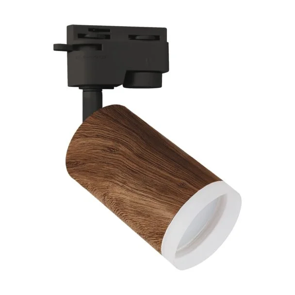 IDEUS 04328 ZADRA TRA GU10 WENGE Oprawa do zamontowania na szynoprzewodzie