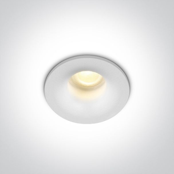 ONE LIGHT 10101LA/W/W Engomi wpust COB LED biały IP44 3000K 2W dimmmable