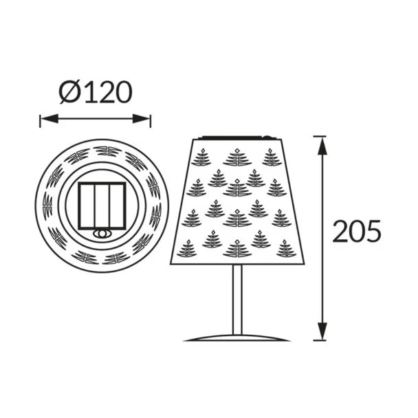 IDEUS 04609 LUDA LED 20 0,2W GREEN CW Lampa solarna LED