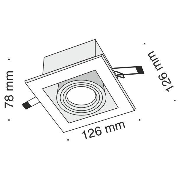 MAYTONI DL008-2-01-W Downlight Metal Modern Downlight White