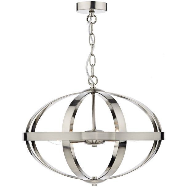 DAR SYM0346 SYMBOL 3LT PENDANT SAT CHR