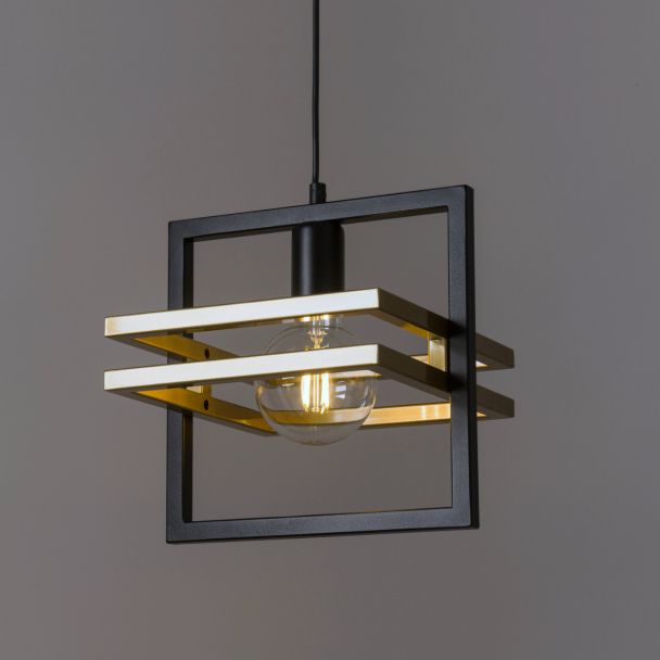SIGMA 32386 MERCI 1 lampa wisząca czarny złoty