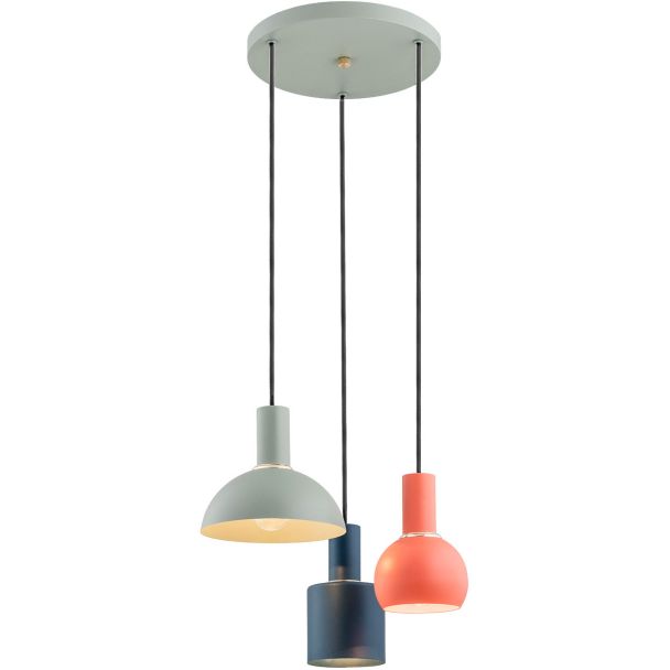 ARGON SINES 1479 lampa wisząca 3 pł. na okrągłej podsufitce