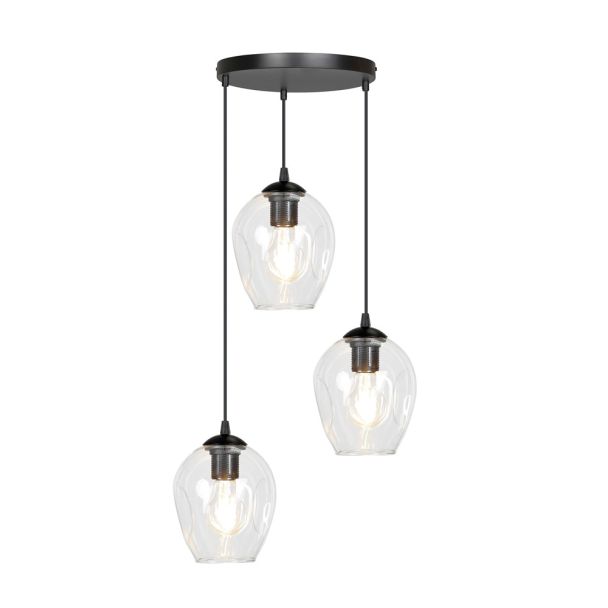 EMIBIG 679/3PREM LAMPA WISZĄCA ISTAR 3 BL PREMIUM TRANSPARENT