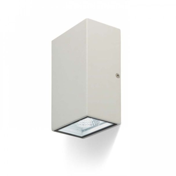 RENDL R10352 DIXIE 10X16 ścienna biała 230V/350mA LED 2x5W 92° IP54 3000K