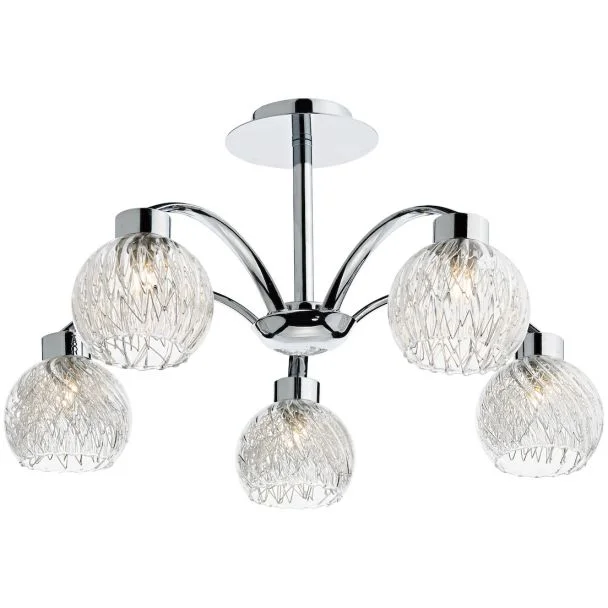 DAR YAS0550 YASMIN 5LT SEMI FLUSH POL CHR