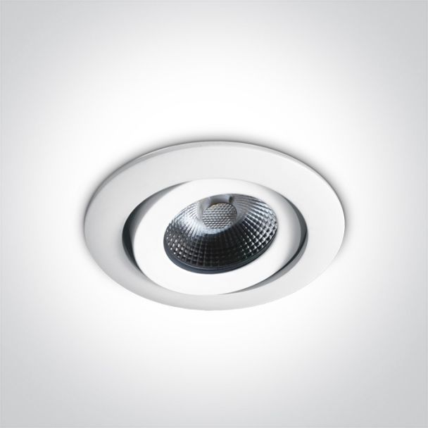 ONE LIGHT 11106PF/C Florina biały ognioodporny wpust LED 4000K 6W