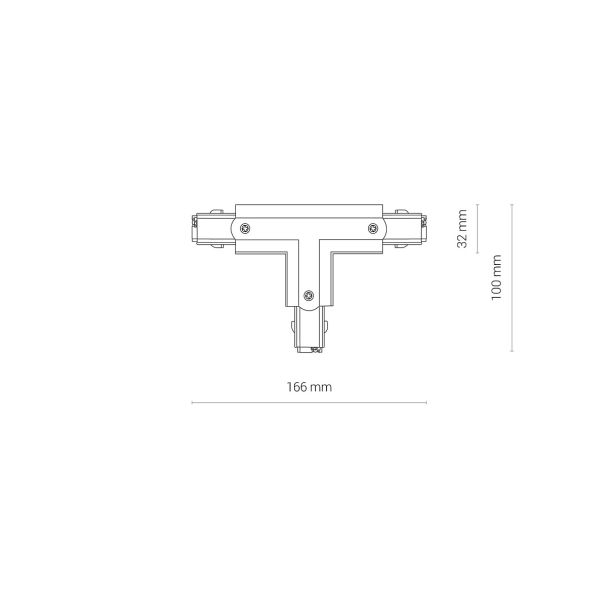 NOWODVORSKI CTLS POWER T CONNECTOR RIGHT2 T-R2 8704 oświetlenie komercyjne systemy konfigurowalny akcesoria 3-fazowy