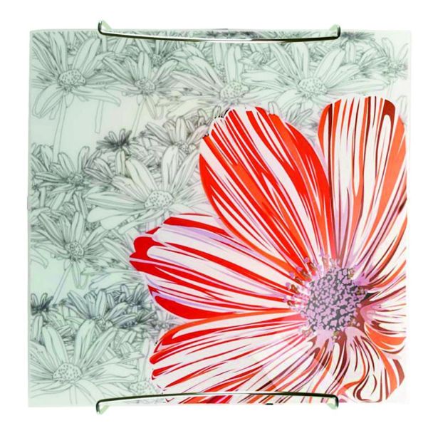 CANDELLUX 10-12968 SPRING PLAFON 30X30 1X60W E27 CZERWONY