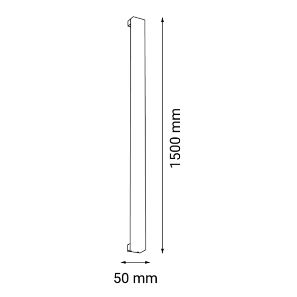 ANTIGO Kinkiet Hoso 150 - Czarny (1500 mm) 4000K 4018