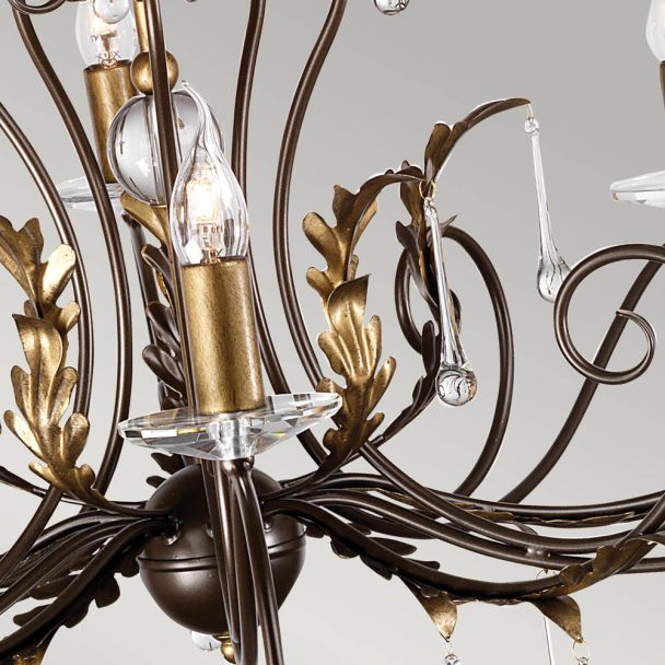 ELSTEAD AMARILLI AML15 BRONZE 15Lt Chandelier