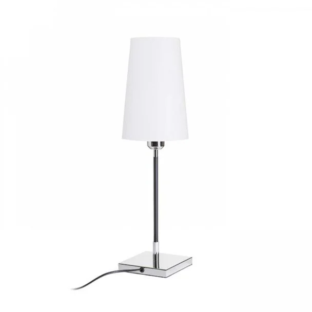 RENDL R12464 LULU stołowa biała/czarna chrom 230V E27 28W