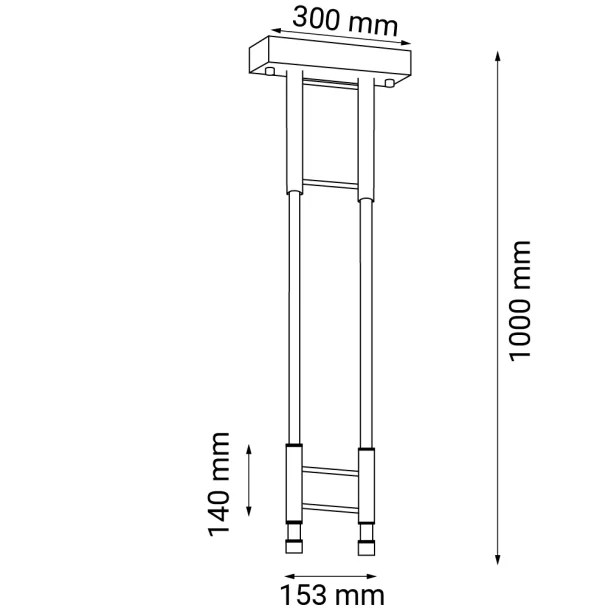ANTIGO Lampa wisząca alha S 2 - Czarna (153 mm) 4000K 9072