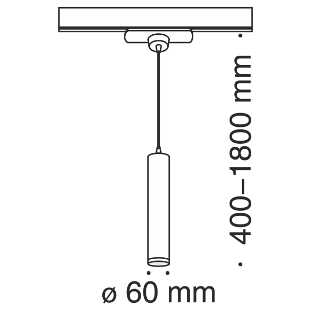 MAYTONI TR008-1-GU10-W Single phase track system Track lamps Track Lighting White oprawa 1-fazowy