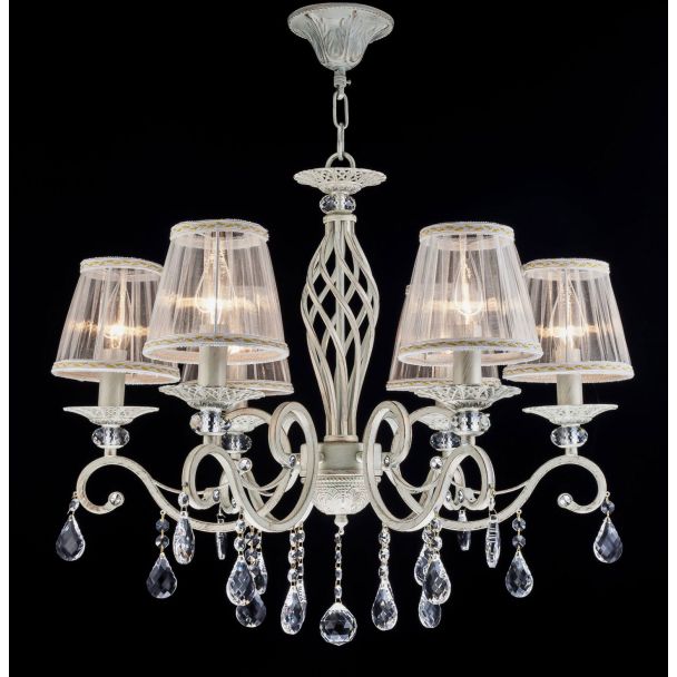 MAYTONI ARM247-06-G Elegant Grace Chandelier White with Gold