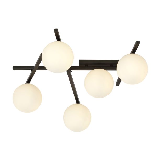 EMIBIG 1103/5 LAMPA SUFITOWA SMART 5 BLACK/OPAL