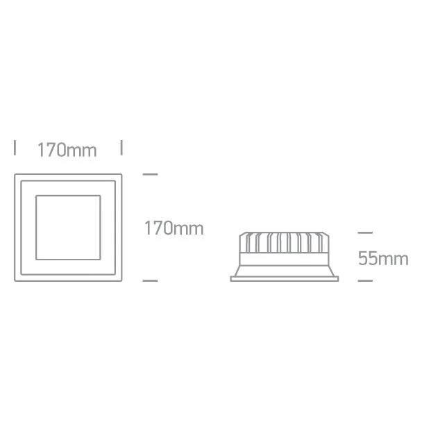 ONE LIGHT 50122D/W/C Stelida biała oprawa typu downlight LED 4000K 22W dark light