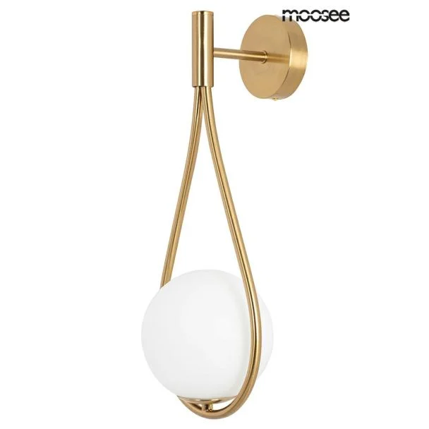 MOOSEE LAMPA ŚCIENNA ROMA ZŁOTA