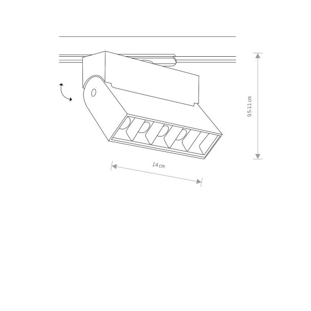 NOWODVORSKI PROFILE FOCUS LED 7622 system konfigurowalny system profil do oprawy 1-fazowy