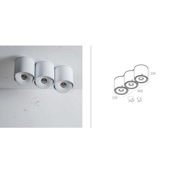 LABRA 3.0690 NEX 3 NT edge.LED 3x 6.5W On-Off