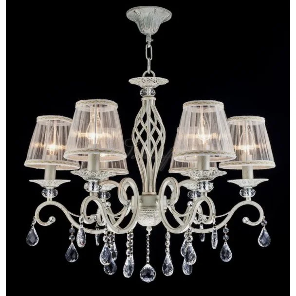MAYTONI ARM247-06-G Elegant Grace Chandelier White with Gold