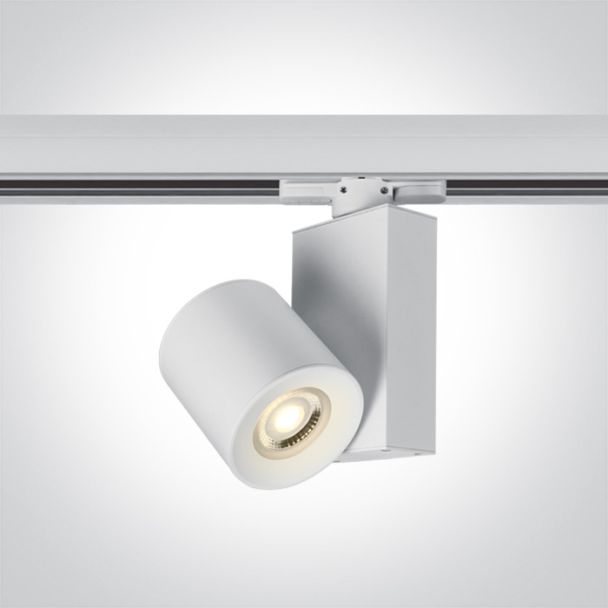 ONE LIGHT 65519T/W Kipseli biały track spot range GU10 MR16 20W