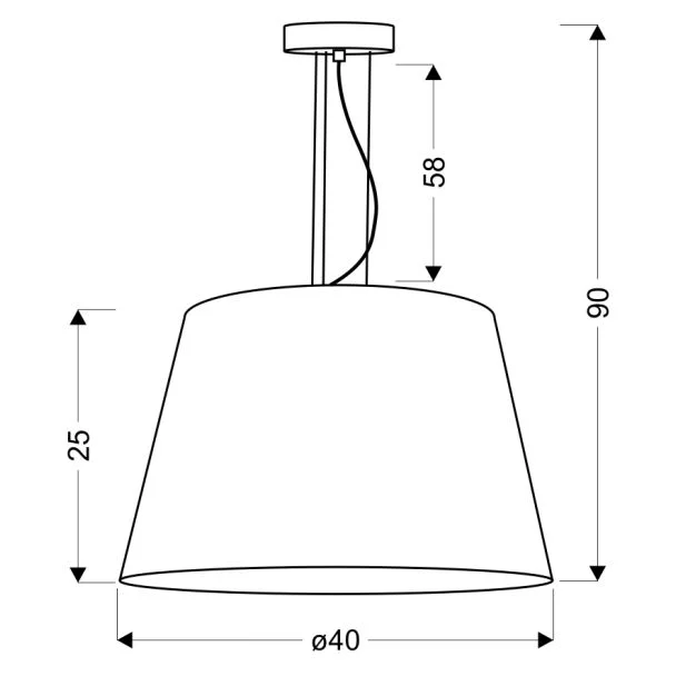 CANDELLUX 31-27620 ENYO LAMPA WISZĄCA 1X60W E27