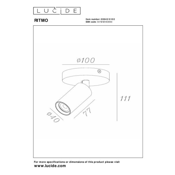 LUCIDE RITMO 09942/01/02 lampa sufitowa