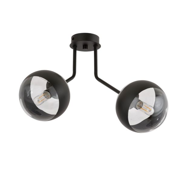 EMIBIG 1139/2 LAMPA SUFITOWA NOVA 2 BLACK/STRIPE