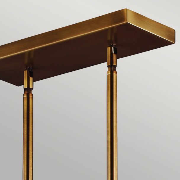 ELSTEAD Hobson FE-HOBSON-3P-AB 3 Light Island Chandelier Aged Brass