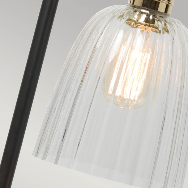 ELSTEAD Douille DOUILLE-TL-BPB 1 Light Table Lamp - Black/Polished Brass