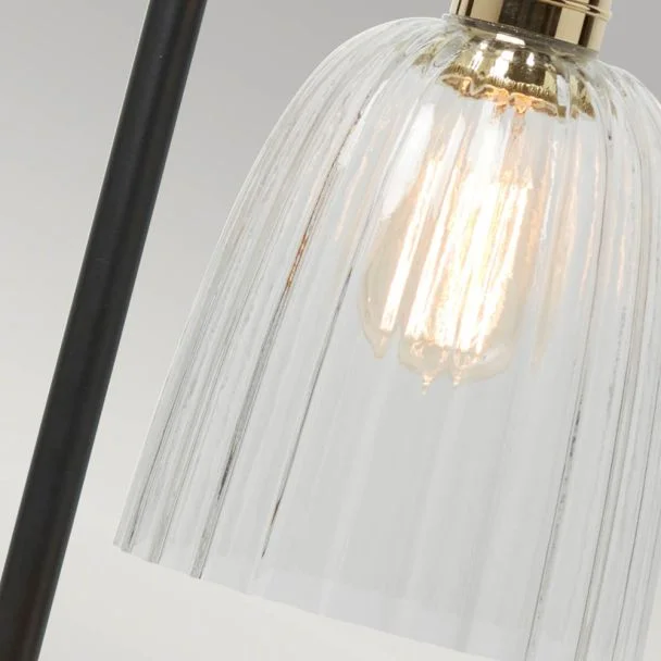 ELSTEAD Douille DOUILLE-TL-BPB 1 Light Table Lamp - Black/Polished Brass