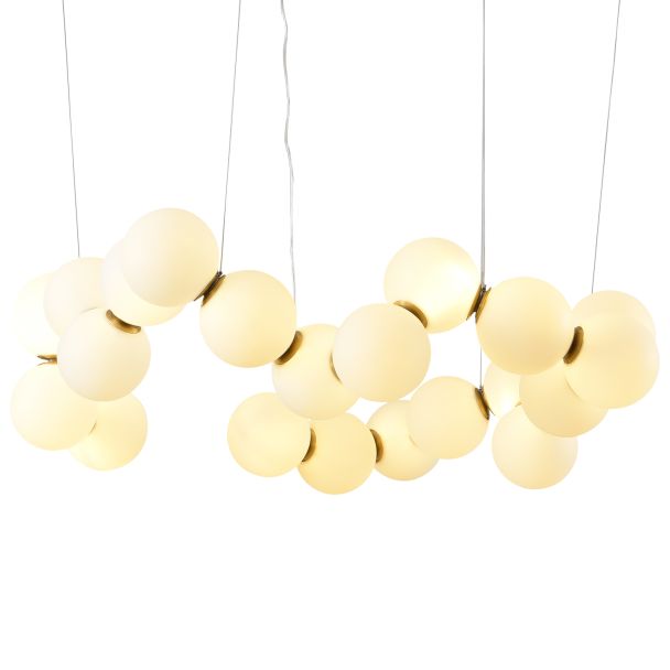 Step into design DP0254-800 Lampa wisząca CORALLI-80 biało-mosiężna 80 cm