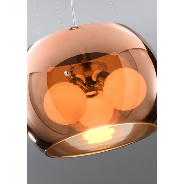 CANDELLUX 31-25104 GEMO LAMPA WISZĄCA 30 3X40W G9 SZKLANY ZŁOTY