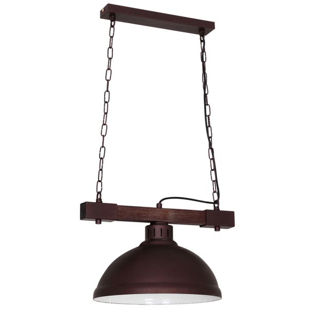 LUMINEX 9038 oprawa sufitowa Hakon żyrandol czarny brązowy