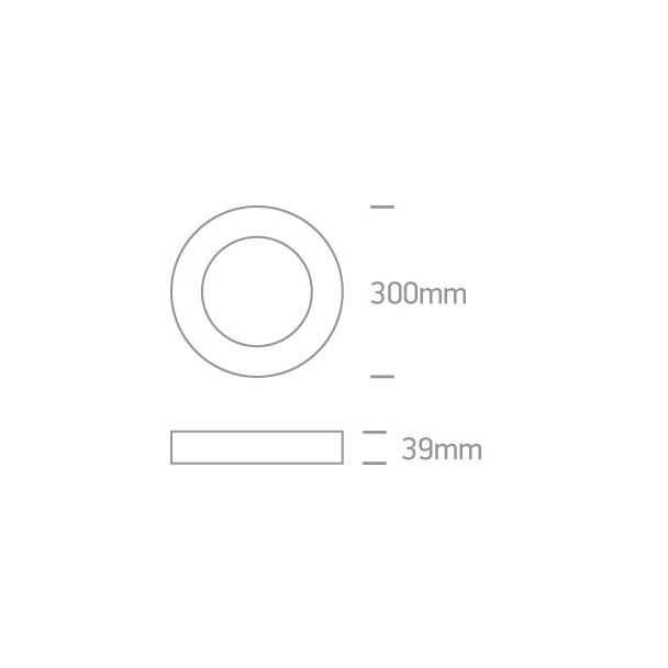 ONE LIGHT 62130F/W/C Themelo biały plafon LED IP40 4000K 30W