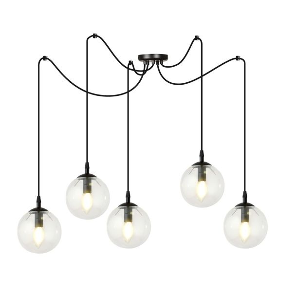 EMIBIG 936/5 LAMPA WISZĄCA GIGI 5 BL TRANSPARENT