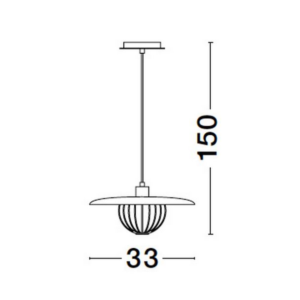LUCES EXCLUSIVAS LE43720 CUERNAVACA lampa wisząca