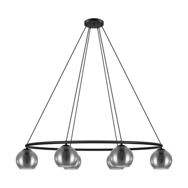 EGLO 39578 LAMPA DAGUELLA OPRAWA WISZĄCA HL/6 E14 SCHWARZ/SW-TRANSP.DAGUELLA