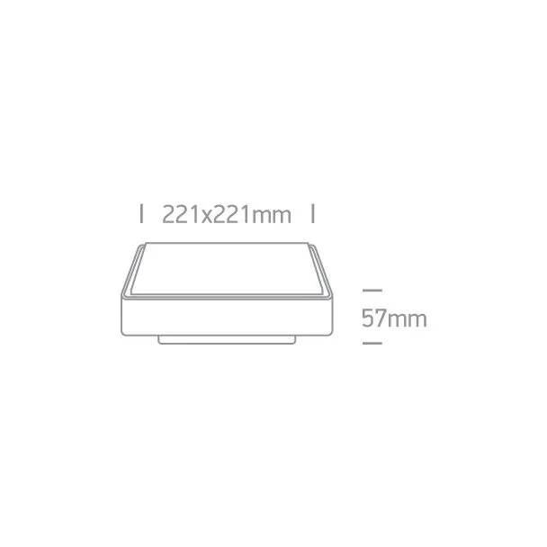 ONE LIGHT 67282N/W/W Pirnari biały plafon LED 3000K 16W IP65