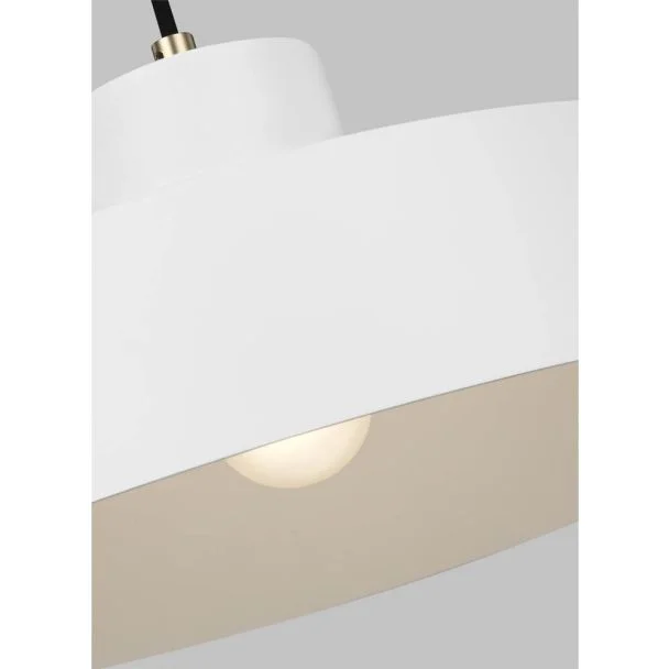 ELSTEAD Candor FE-CANDOR-P 1 Light Pendant - Matte White