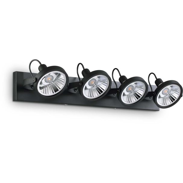 IDEAL LUX GLIM PL4 NERO 200255