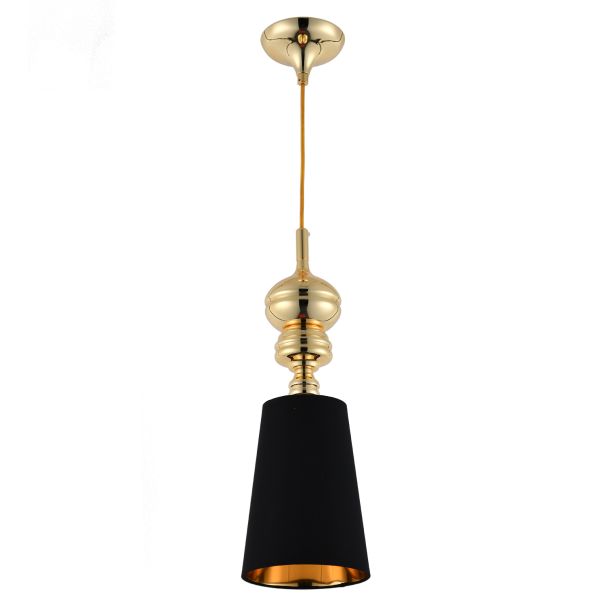 Step into design MP-8846-18 black gold Lampa wisząca QUEEN-1 złoto czarna 18 cm
