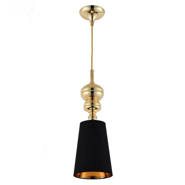 Step into design MP-8846-18 black gold Lampa wisząca QUEEN-1 złoto czarna 18 cm
